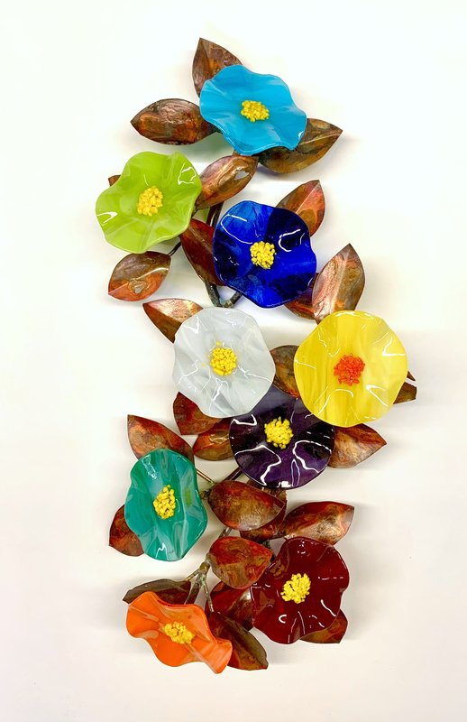 Wall Mounted Bouquet by SiOX Glass