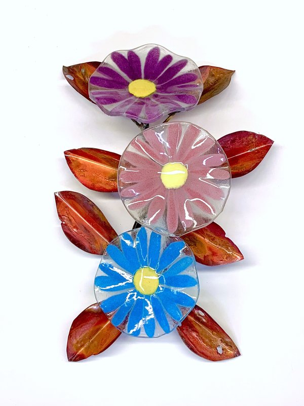 Wall Mounted Bouquet by SiOX Glass