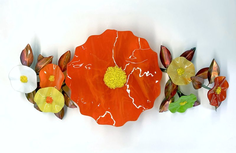 Wall Mounted Bouquet by SiOX Glass