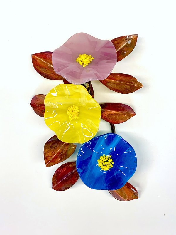 Wall Mounted Bouquet by SiOX Glass