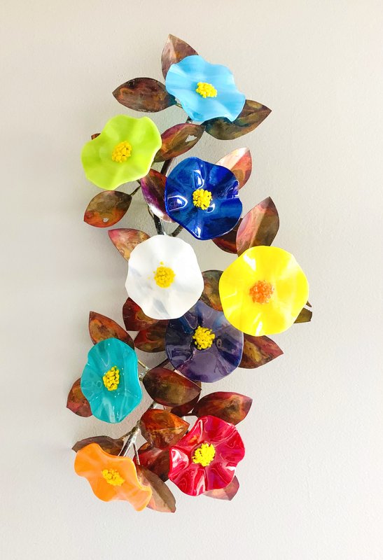 Wall Mounted Bouquet by SiOX Glass